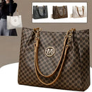 Bolso Tote Monograma Vintage con Cadena Dorada