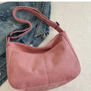 Cartera Crossbody de Pana Media Luna