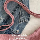 Cartera Crossbody de Pana Media Luna