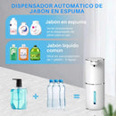 Dispensador Automático de Jabón Espumoso 380ml · Sensor Infrarrojo + USB-C