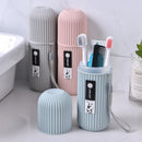 Estuche portátil para cepillo de dientes con orificios de aire y ventilación