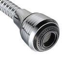 Extensor de grifo acero inoxidable con aireador y acabado metálico