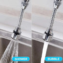 Extensor de grifo acero inoxidable con dos modos de salida ducha y burbuja para cada tarea