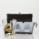 Forma de gelo 3D grande em drink com gelo esculpido formato diamante