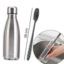Kit Botella de Acero Inoxidable + Cepillo de Silicona (500/750/1000ml)