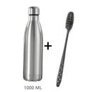 Kit Botella de Acero Inoxidable + Cepillo de Silicona (500/750/1000ml)