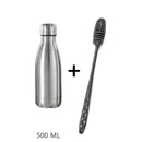 Kit Botella de Acero Inoxidable + Cepillo de Silicona (500/750/1000ml)