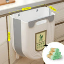 Kit - Cubo de basura plegable con bolsas de basura biodegradables (50 unidades)