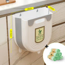 Kit - Cubo de basura plegable con bolsas de basura biodegradables (50 unidades)