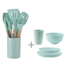 Kit de Cocina de Bambú y Silicona (16 Pezas)