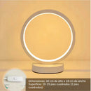 Lámpara de Mesa Aro LED 20cm Regulable USB