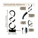 Lámpara de Mesa Espiral LED Regulable USB (3 Colores)