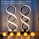 Lámpara de Mesa Espiral LED Regulable USB (3 Colores)