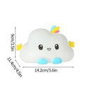 Lámpara nocturna nube cute con switch inferior y pilas botón LR44, medidas