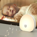 Luz nocturna con ruido blanco recargable USB-C para bebé con luz cálida en rutina nocturna