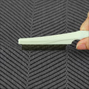 Patrón herringbone tejido en relieve de manta cubre sofá espiga azul