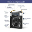 Mini Climatizador Portátil USB 3 en 1 (Ventilador + Humidificador + Luz)