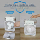 Mini Climatizador Portátil USB 3 en 1 (Ventilador + Humidificador + Luz)