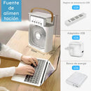 Mini Climatizador Portátil USB 3 en 1 (Ventilador + Humidificador + Luz)