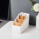 Organizador de control remoto y mesa con divisorias desmontables de madera