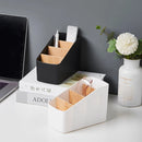Organizador de control remoto y mesa con divisorias, ideal para living prolijo