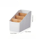Organizador de control remoto y mesa con divisorias con medidas, compacto para mesa
