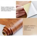 Papel tapiz vinílico autoadhesivo efecto madera 40cm: impermeable y fácil de limpiar