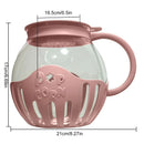 Popper de palomitas para microondas de vidrio borosilicato 2,25QT (2,13L) com medidas 17x21x16,5 cm