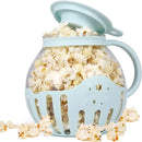 Popper de palomitas para microondas de vidrio borosilicato com tampa que mede grãos e derrete manteiga