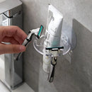 Porta cepillo de dientes de pared para ahorrar espacio y ordenar el baño
