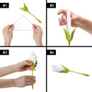 Porta servilletas floral tipo tulipán paso a paso: doblar, insertar y girar servilleta