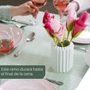 Porta Servilletas con Forma de Flor y Tallo · Set Decorativo para Mesa