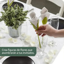 Porta Servilletas con Forma de Flor y Tallo · Set Decorativo para Mesa