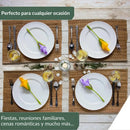 Porta Servilletas con Forma de Flor y Tallo · Set Decorativo para Mesa