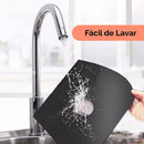 Protector de cocina a gas reutilizable fácil de lavar bajo el grifo sin esfuerzo