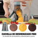 Rallador Rotatorio Manual 3 en 1 (Cuchillas de Acero Inoxidable)