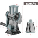 Rallador Rotatorio Manual 3 en 1 (Cuchillas de Acero Inoxidable)