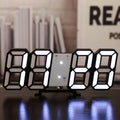 Reloj digital LED 3D de mesa y pared con números grandes y alta legibilidad