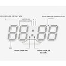 Reloj Digital LED 3D de Mesa y Pared