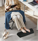 Reposapiés de memory foam para escritorio en oficina, apoyo cómodo para piernas