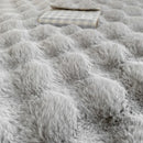 Sábana ajustable felpa plush invierno detalle de textura esponjosa y cálida
