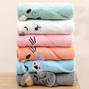Toalla con capucha para bebé en variedad de colores y diseños de animales adorables