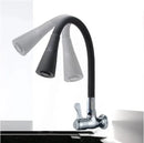 Torneira de Parede Preta Flexível com 2 Modos de Jato